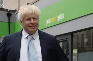 0 Boris Johnson Waxwork Seeks Work At Blackpool Jobcentre