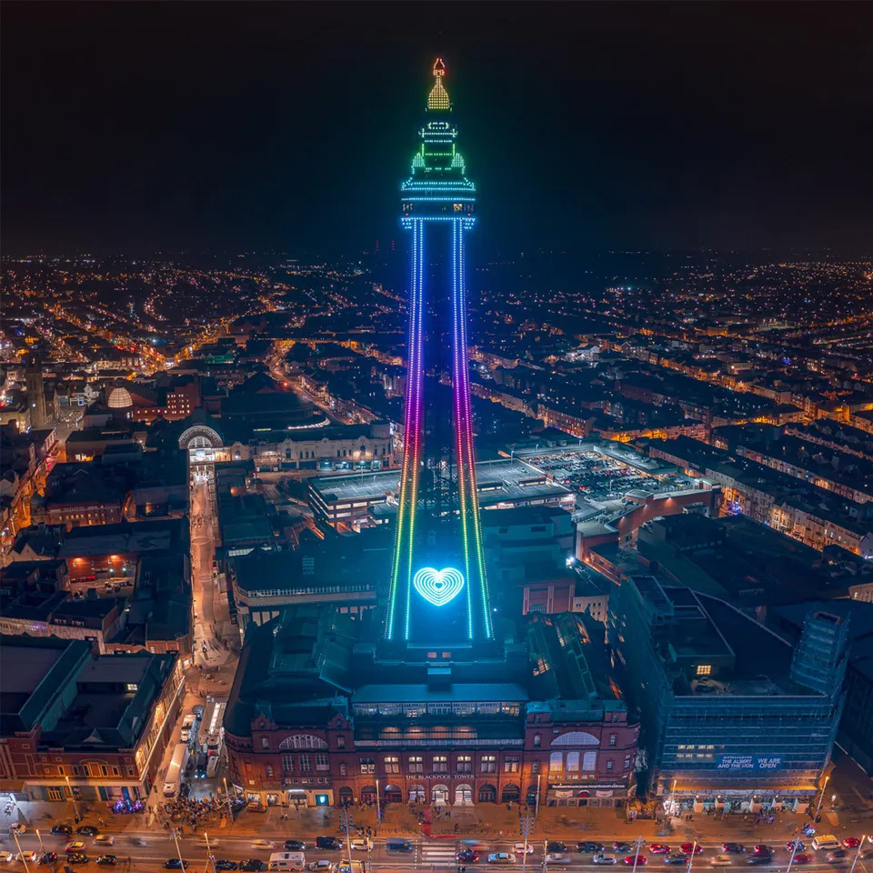 The Blackpool Tower At Night